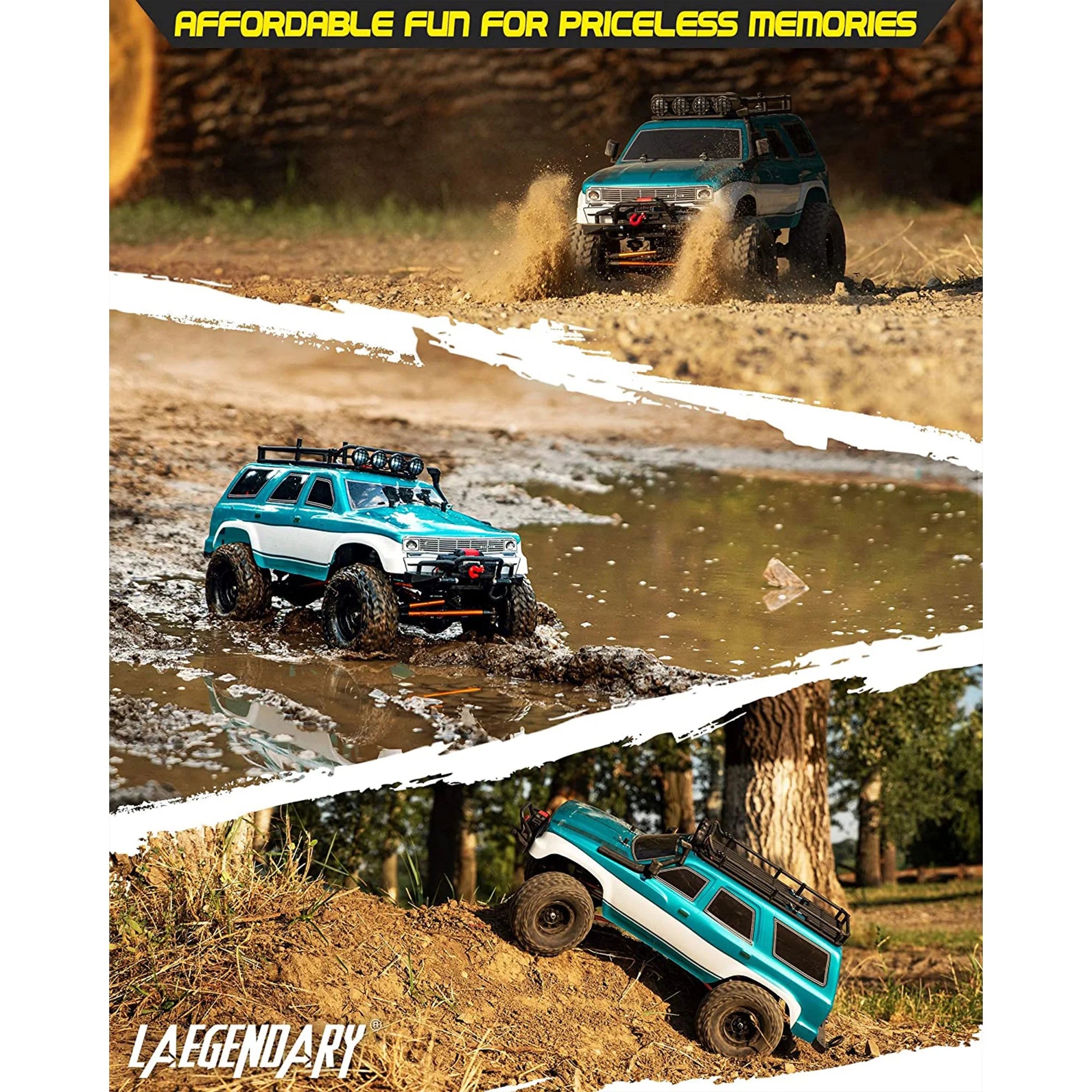 Blue-Green 1:10 Scale RTR RC Rock Crawler Q4096