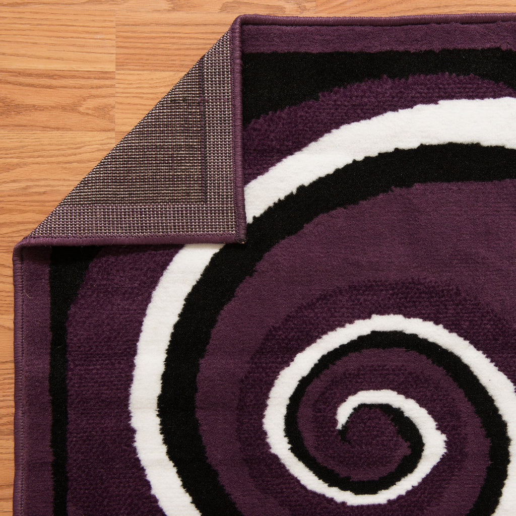 Plaza Gabriela Runner Rug, Geometric Pattern, Plum, 2'3 X 7'2" R6789
