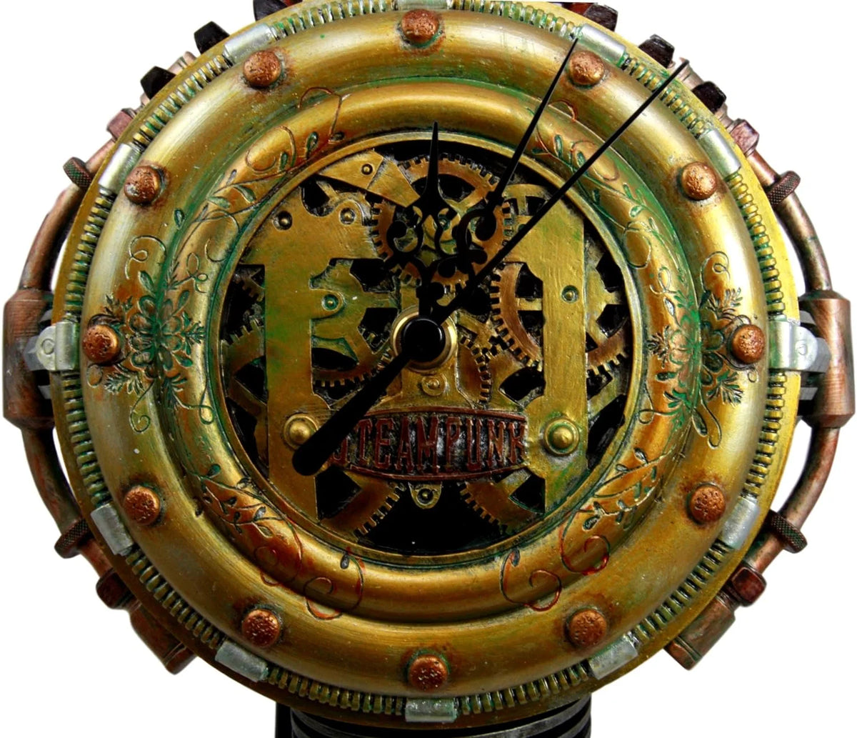 Steampunk Decorative Wall Clock Figurine 11" H F497985