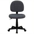 Armless Ergonomic Task Office Chair in Gray Q2138