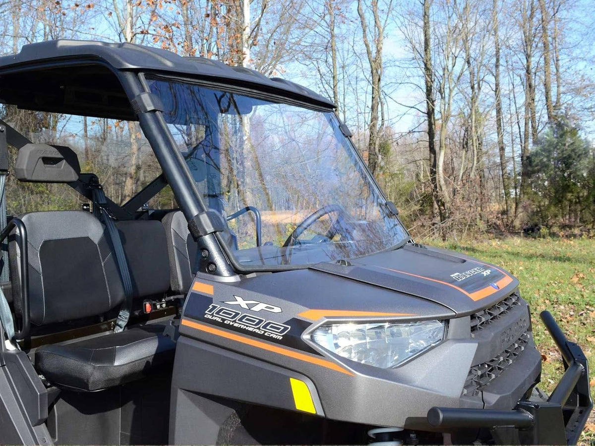 Full Front Windshield for Polaris Ranger XP 900 / XP 900 Crew, 1/4 Clear Polycarbonate I398677