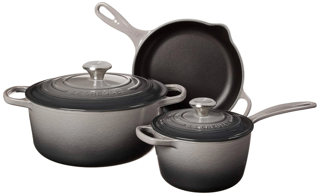5 Piece Cast Iron Cookware Set (Oyster) S6638