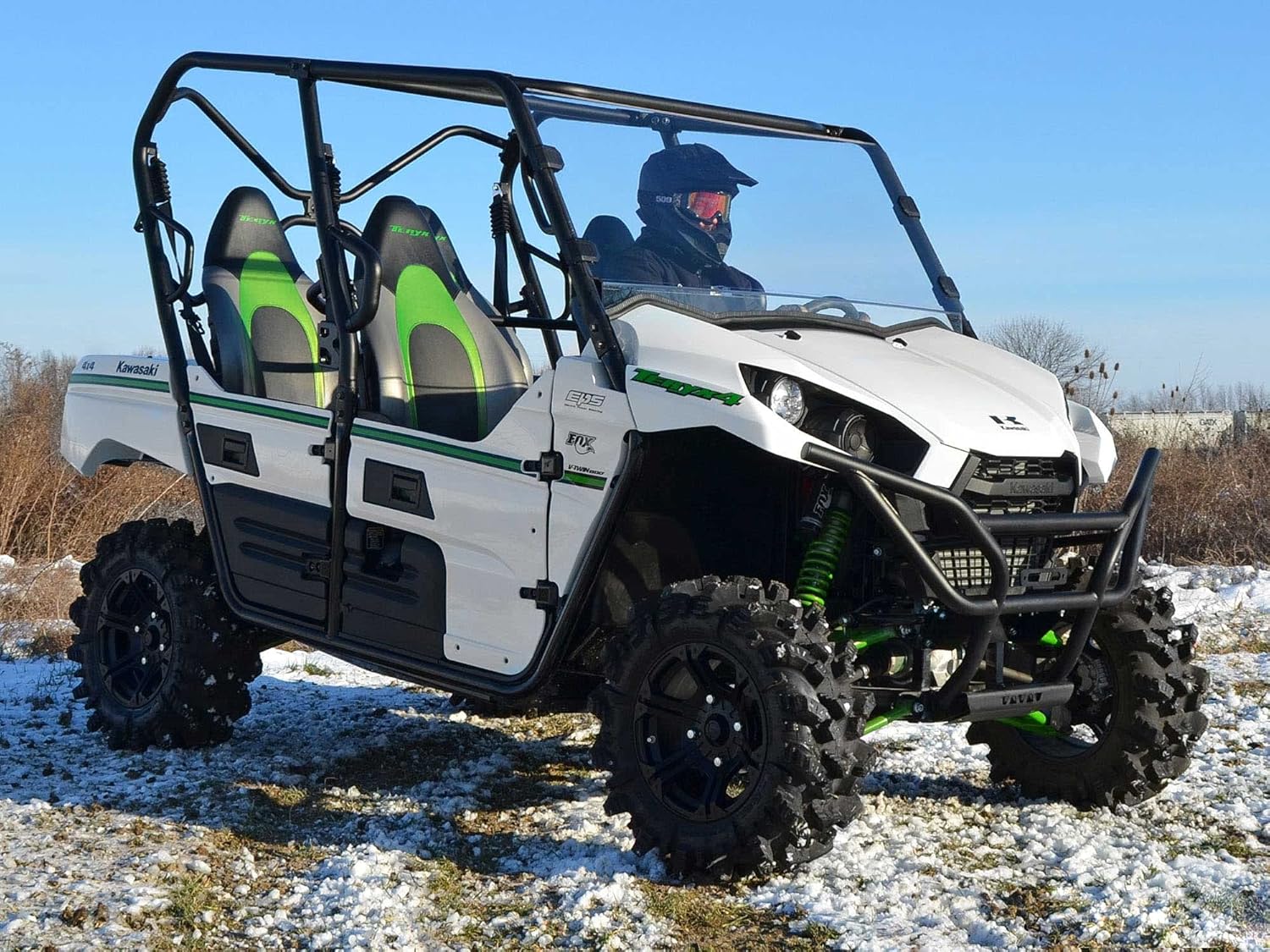 Heavy-Duty Full Windshield 1/4 Thick Clear Polycarbonate W98170
