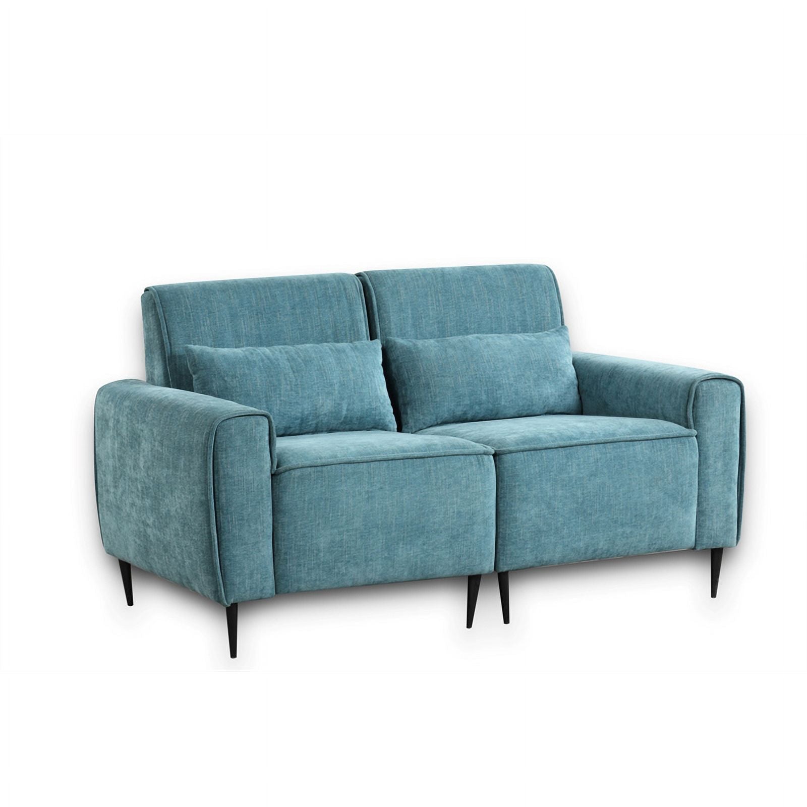 Blue Chenille Sofa Loveseat Chair Set D1212