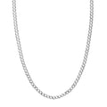 14K White Gold 30" 4.95mm Cuban Chain Necklace U3327