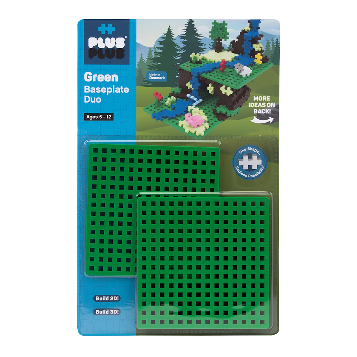 240 pc Neon Tube & Green Baseplate Building Set J760