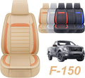 Gray Faux Leather Full Set Pickup Truck Seat Covers D625897