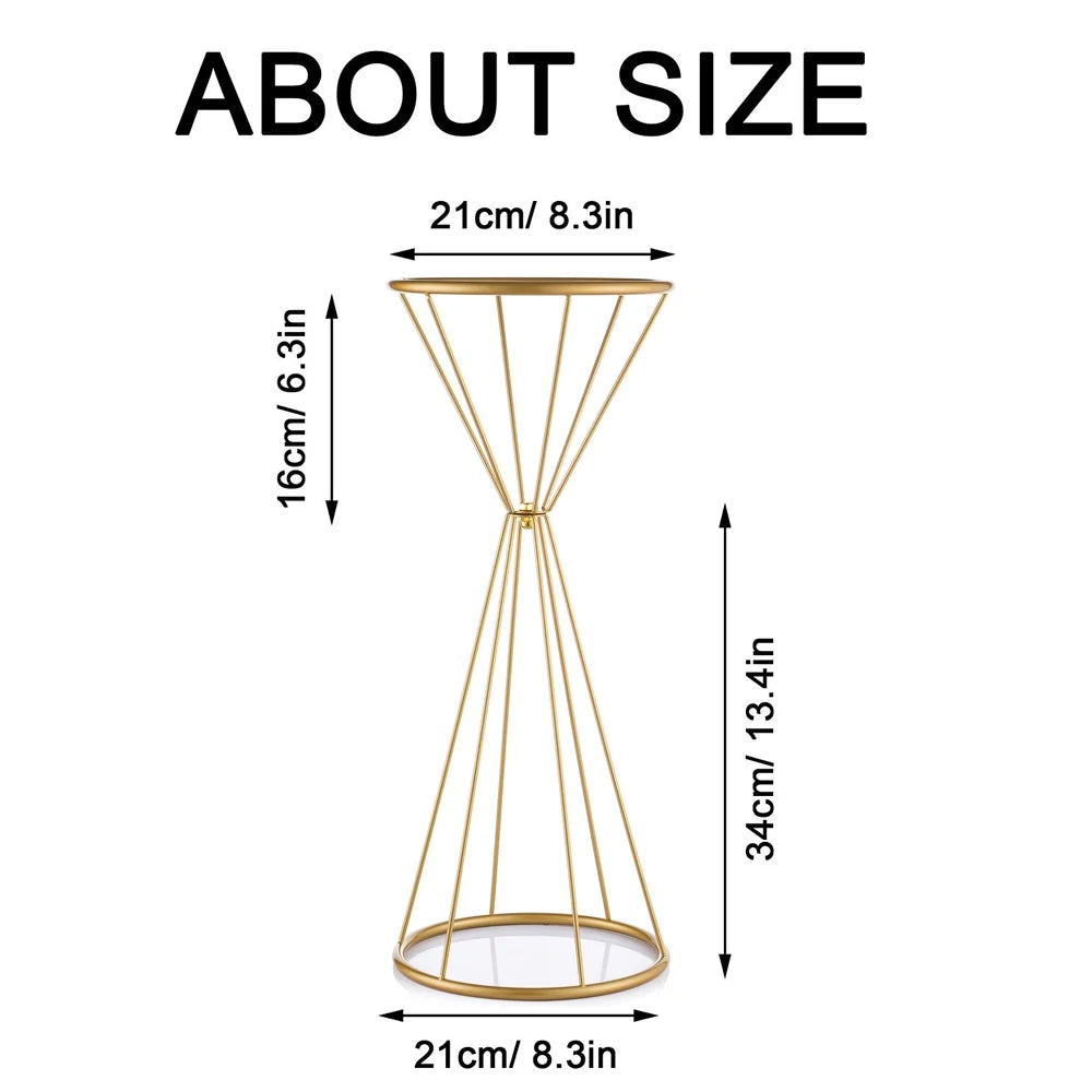 Gold Centerpiece Flower Stand 10 Pack E155680