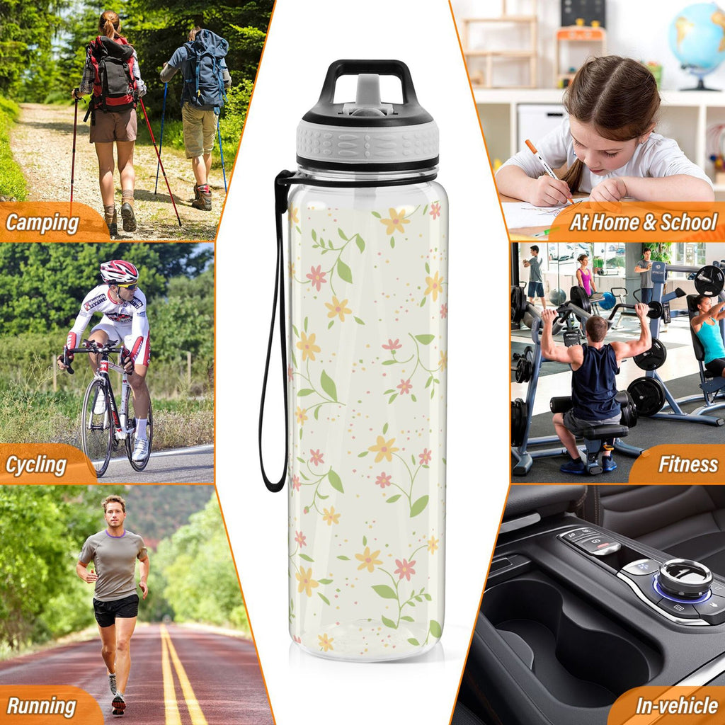 32oz Tritan Leakproof Clear Water Bottle with Straw G250038
