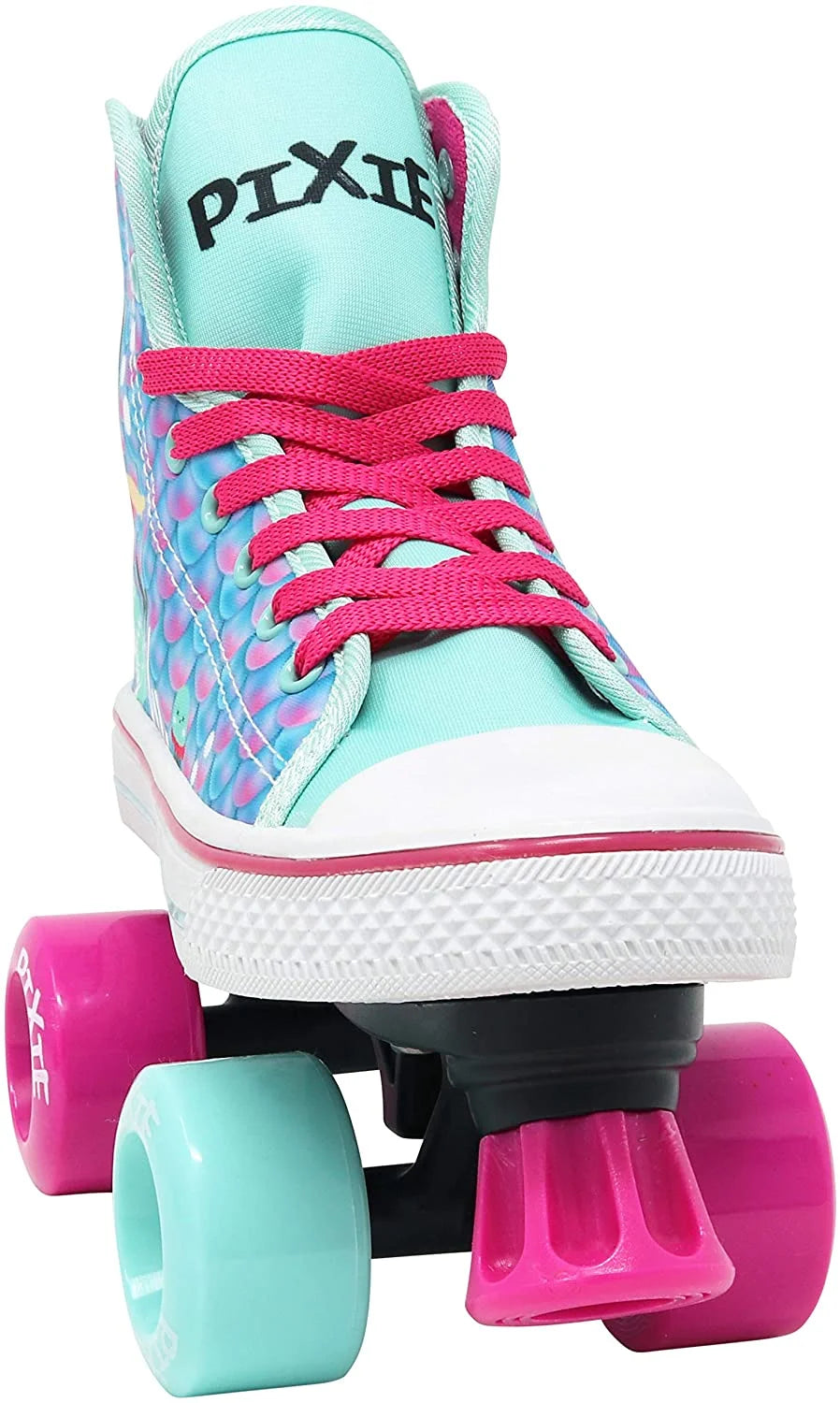 Pixie Mermaid Kids Quad Roller Skate High Top Sneaker Style (Size 3) X2883