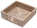 Rattan Luncheon Napkin Holder in White Natural J2529