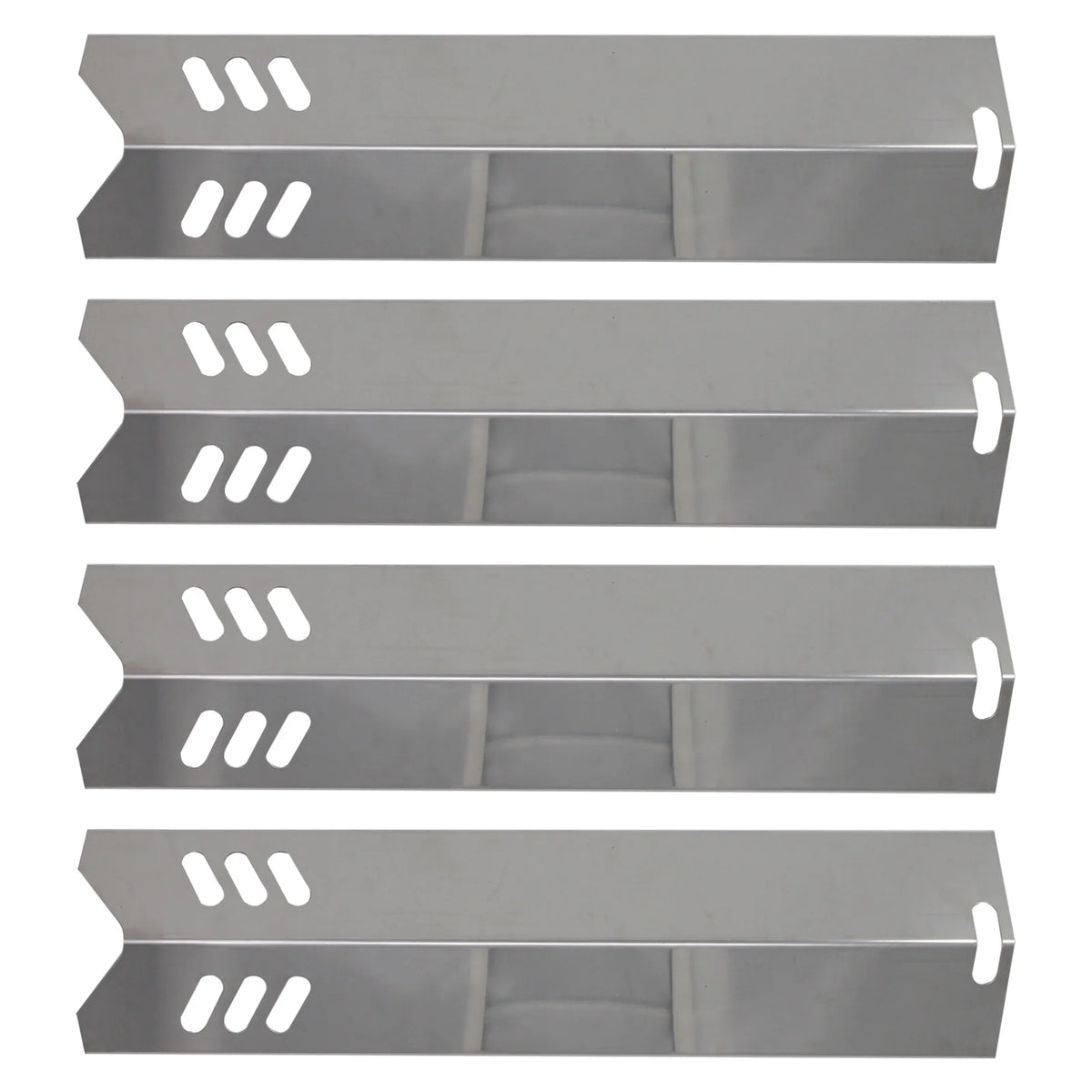 4-Pack Stainless Steel BBQ Grill Heat Shield Plate Replacement Parts 15" C63157