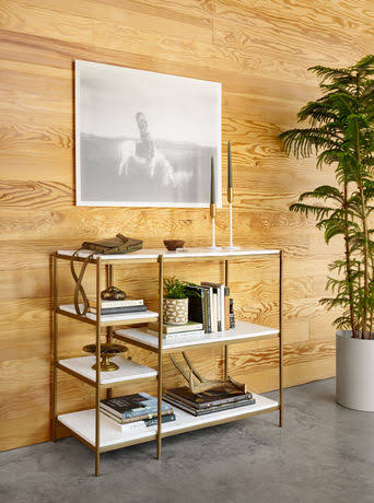 Hammered Grey Console Table Y978