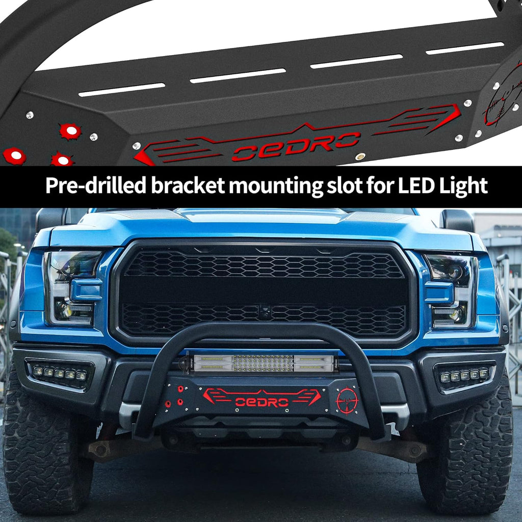 Red and Black Truck Bumper Grille Guard P727017