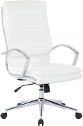 White Faux Leather Office Chair I2950
