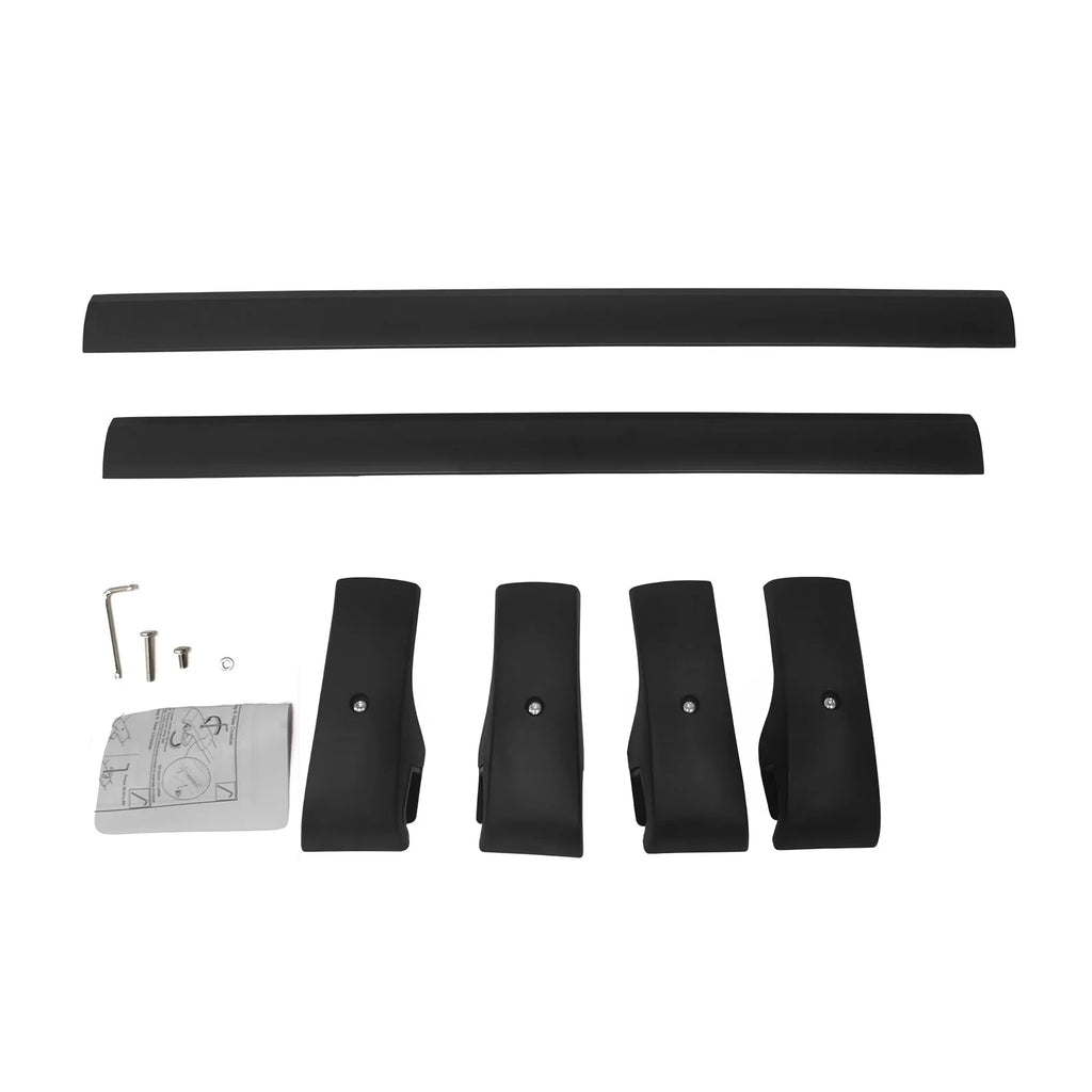 Black Aluminum Roof Rack Cross Bar Cargo Carrier 2PCS O17603