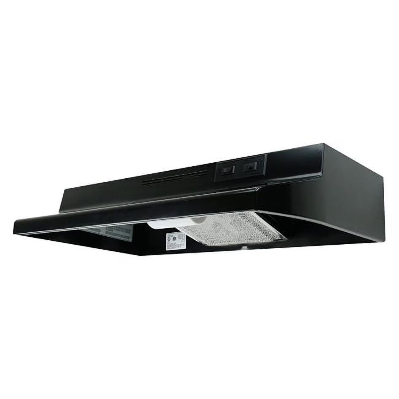 Black Convertible Range Hood T728