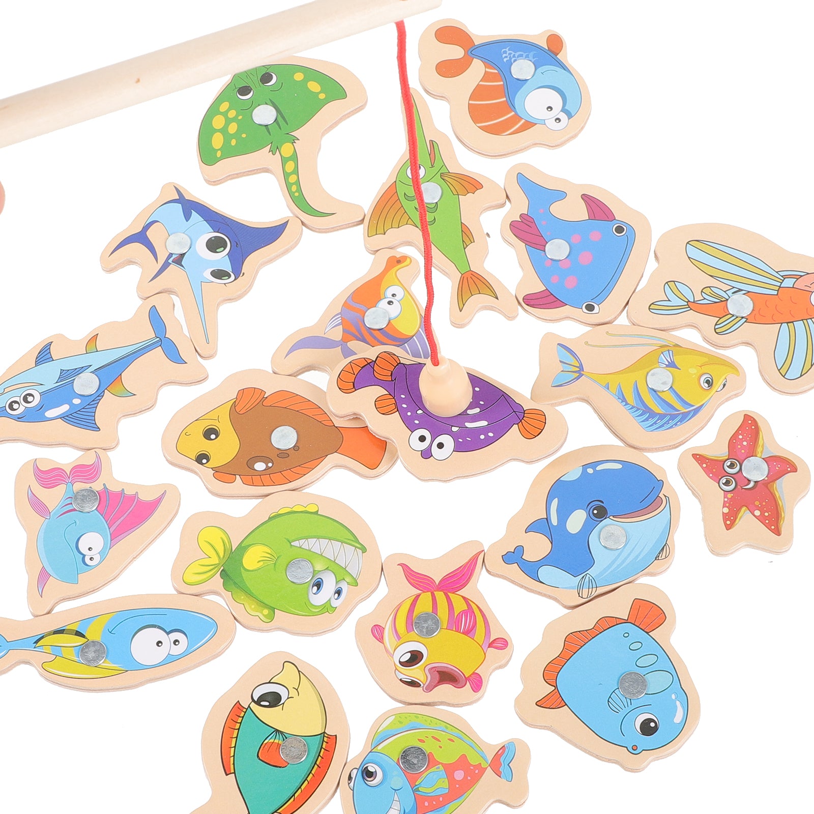 Magnetic Fishing Game Wooden Toddler Toy W372715