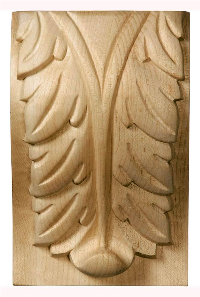 Alder Extra Large Acanthus Leaf Block Corbel S71984