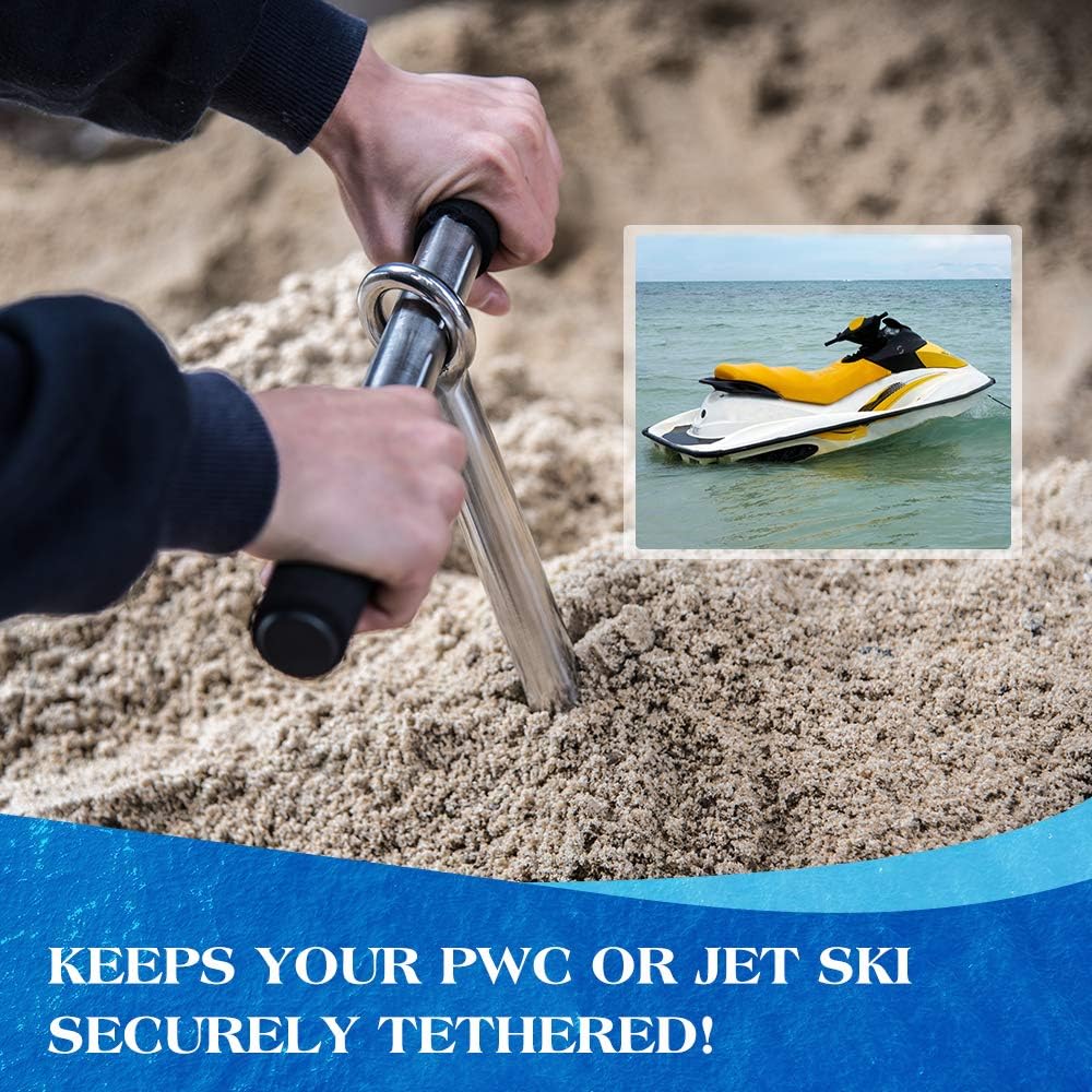 Sand Anchor with Bungee Dock Line Pack of 2 G2832