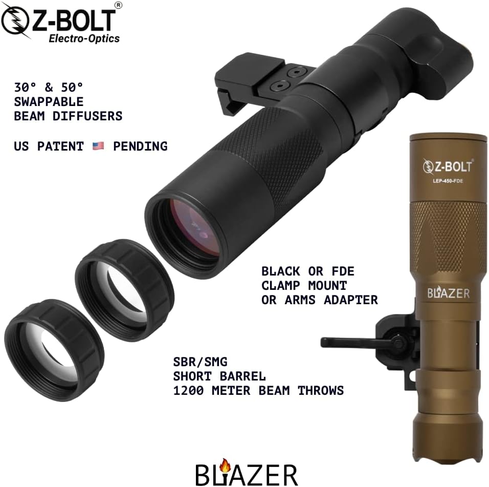 Blazer LEP White Light Illuminator & Flashlight with Rail Clamp Mount O975