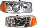 Headlight Assembly Pair for GMC Sierra 1500 1999-2006 J8313