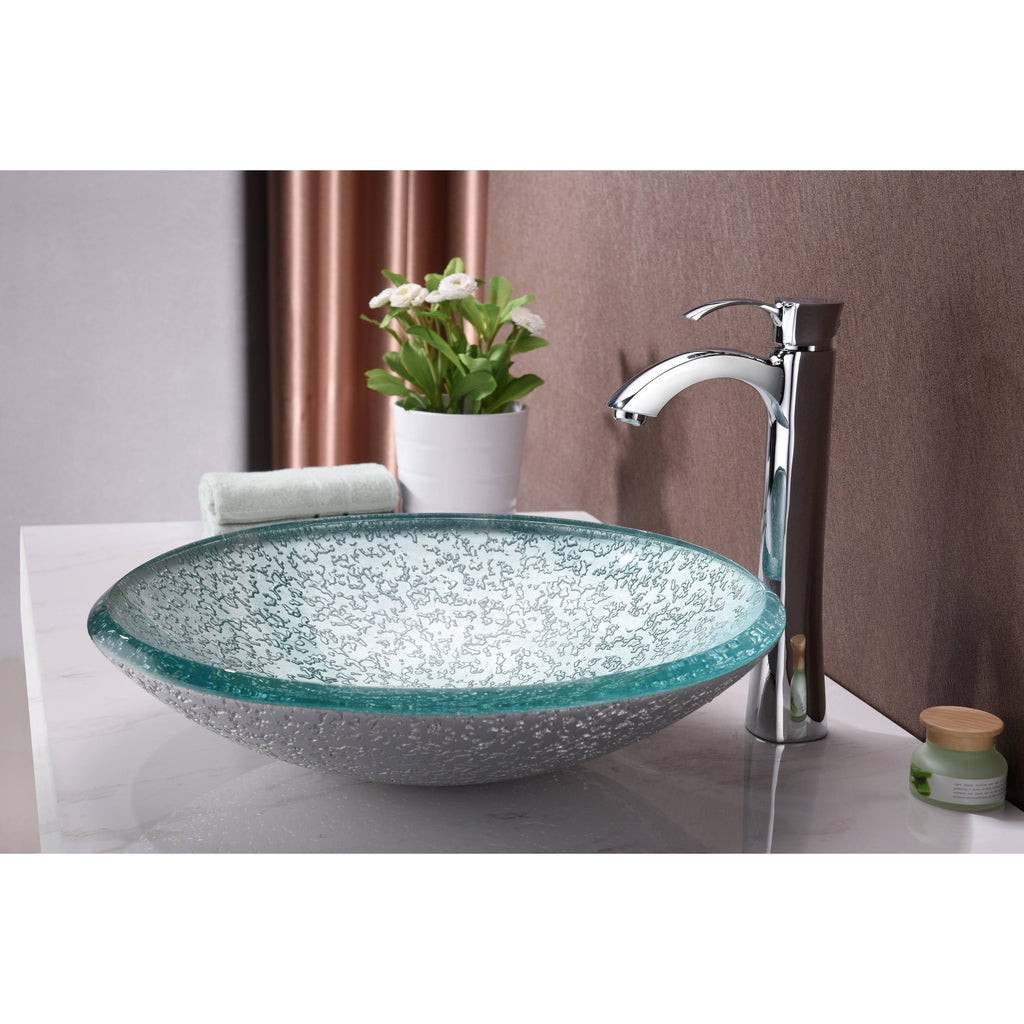 Clear Glass Vessel Sink V374362