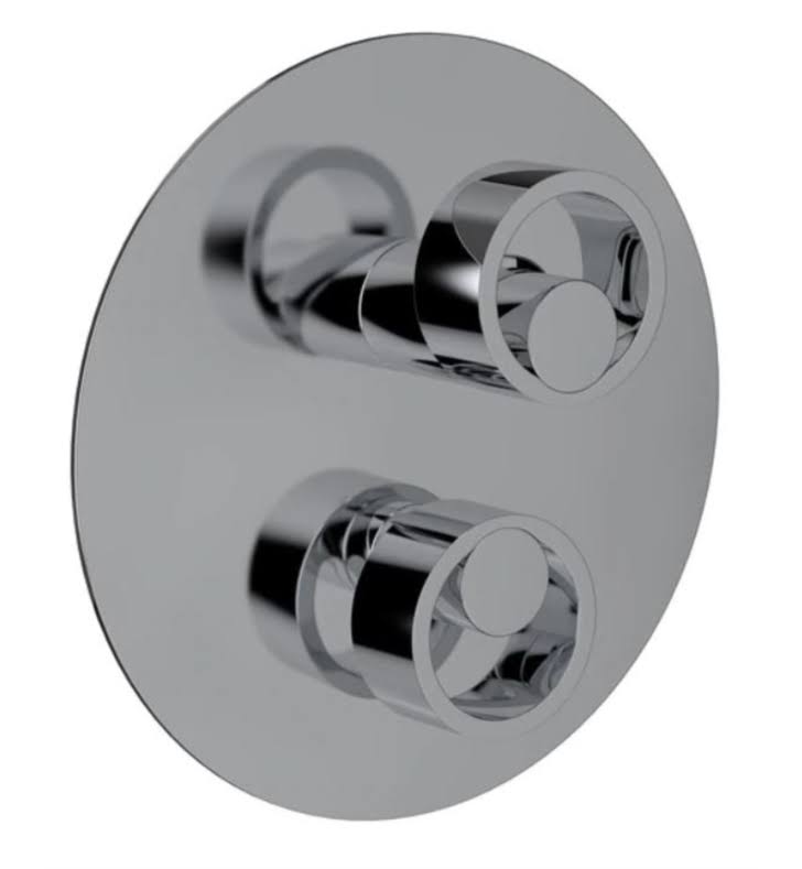 Satin Gold and Polished Chrome Pressure Balance Trim with Diverter T46470