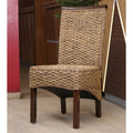 Bunga Hyacinth Weave Dining Chair with Mahogany Hardwood Frame D44446