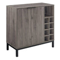 Slate Grey Bar Cabinet D9404