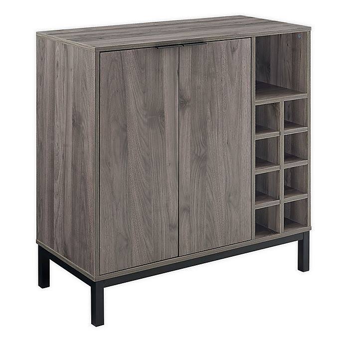 Slate Grey Bar Cabinet D9404