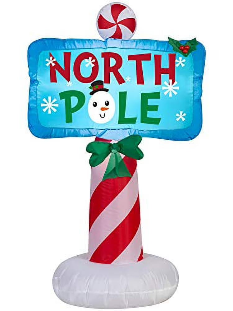 North Pole Sign Airblown Inflatables Christmas Decoration A79883