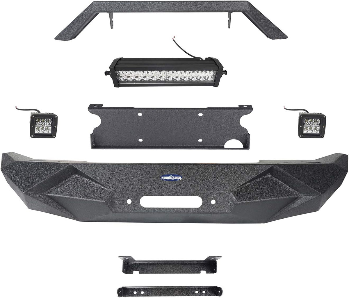 Steel Front and Rear Bumper with Tire Carrier O400