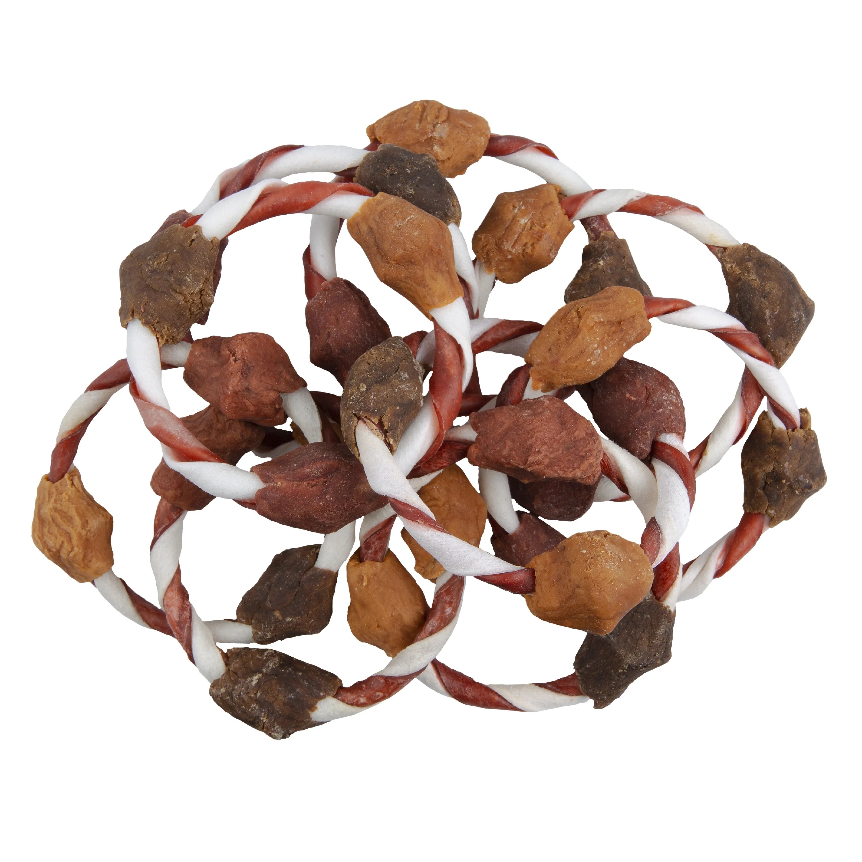 Triple Flavor Chew Rings 4 Count Dog Snack Q839