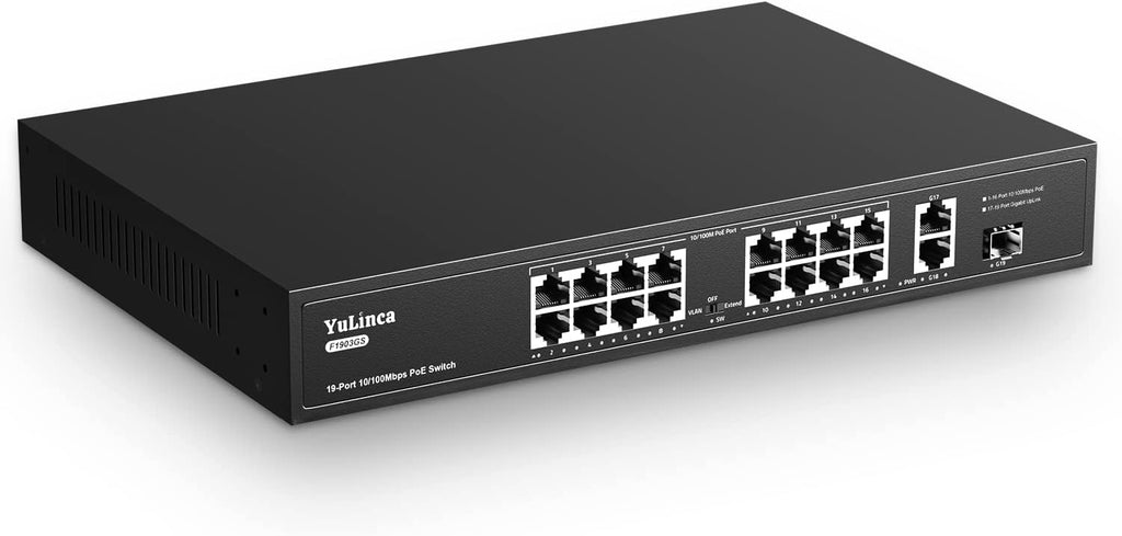 10 Port Gigabit PoE Switch, 8 Port PoE+, 2 Uplink, 96W, Unmanaged, Pack of 2 H710