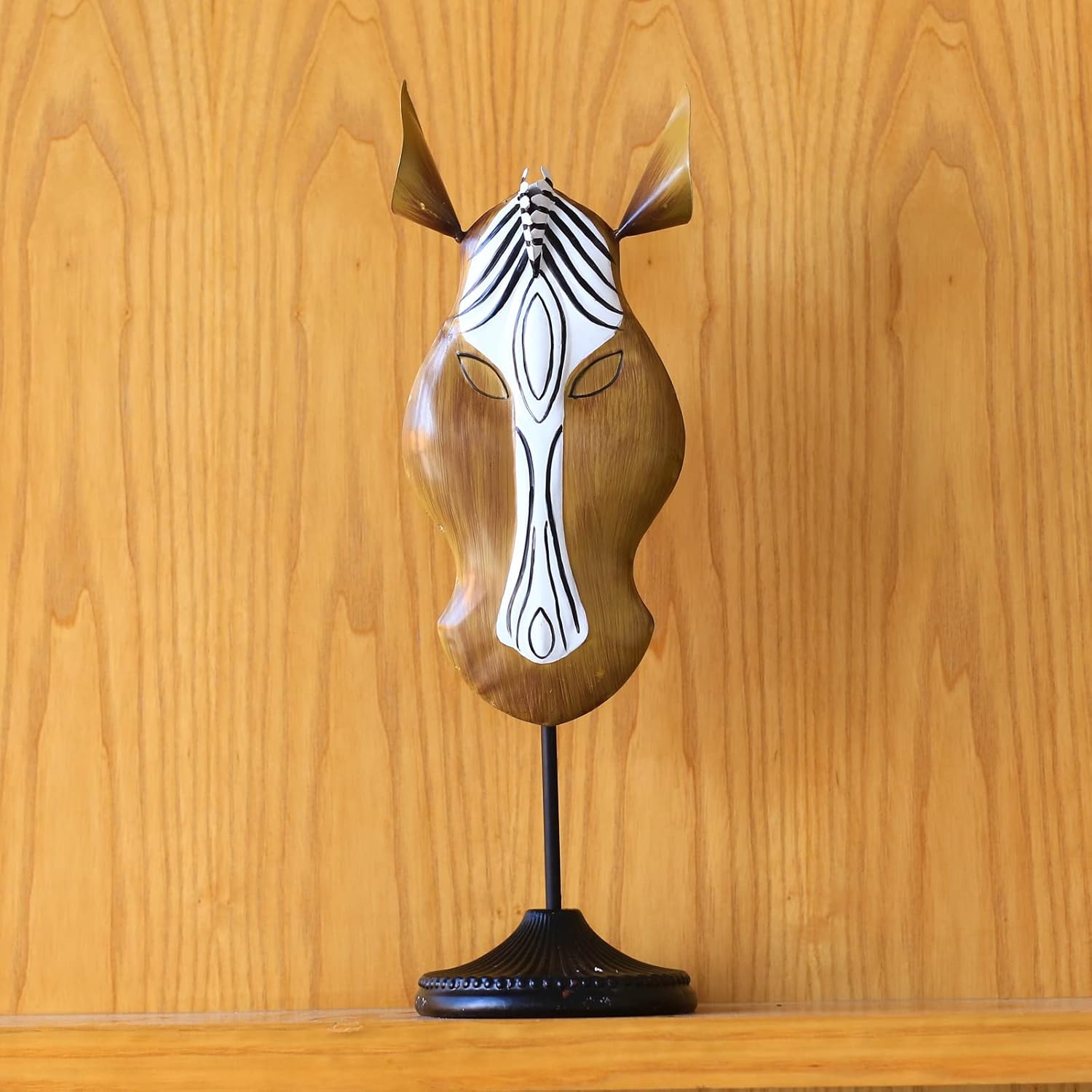 Deer Antelope Giraffe and Zebra Head Sculpture Statue, 17 to 19 Inches N2993