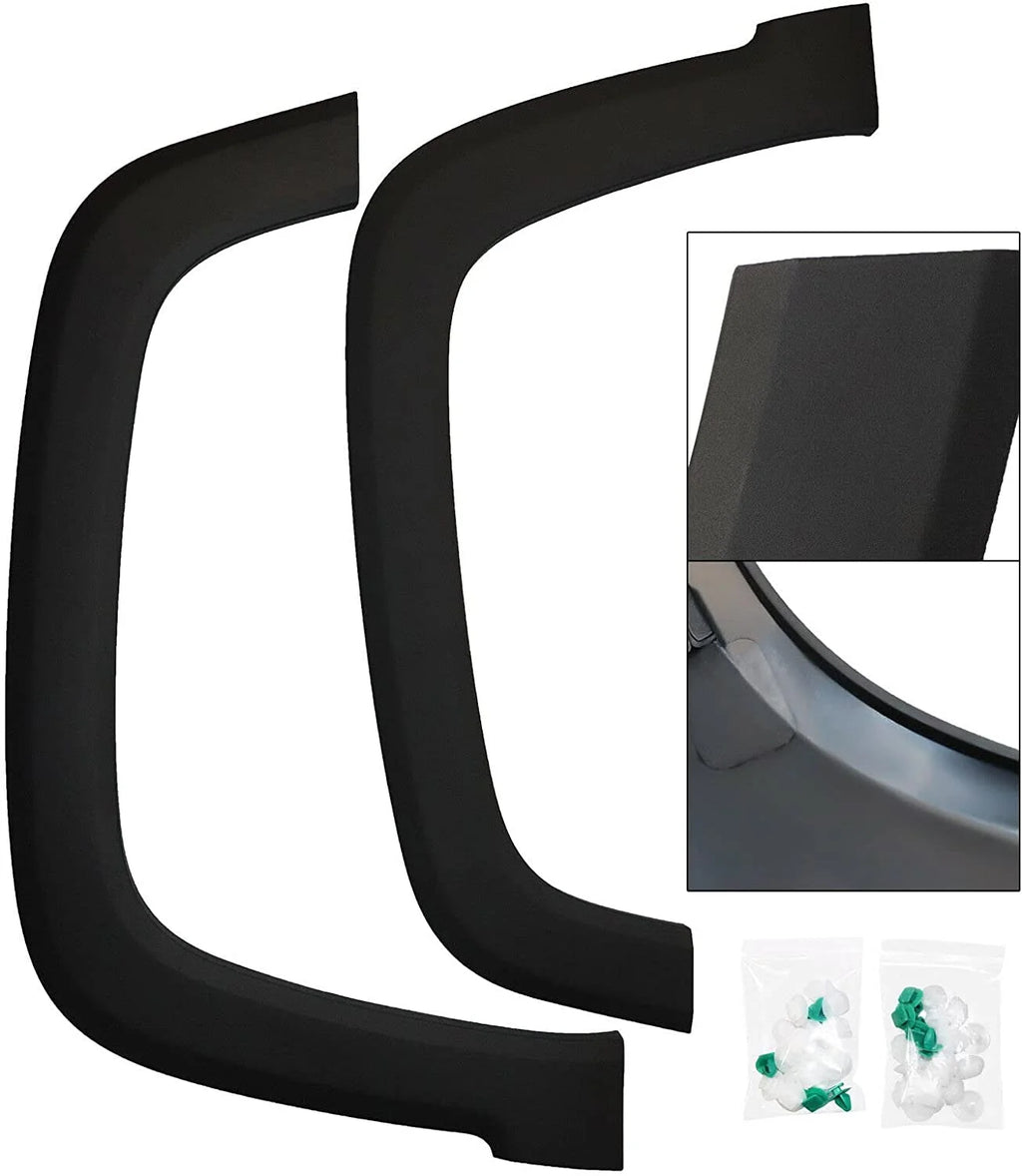 Black Front Fender Flares Trim for Jeep Renegade L6109