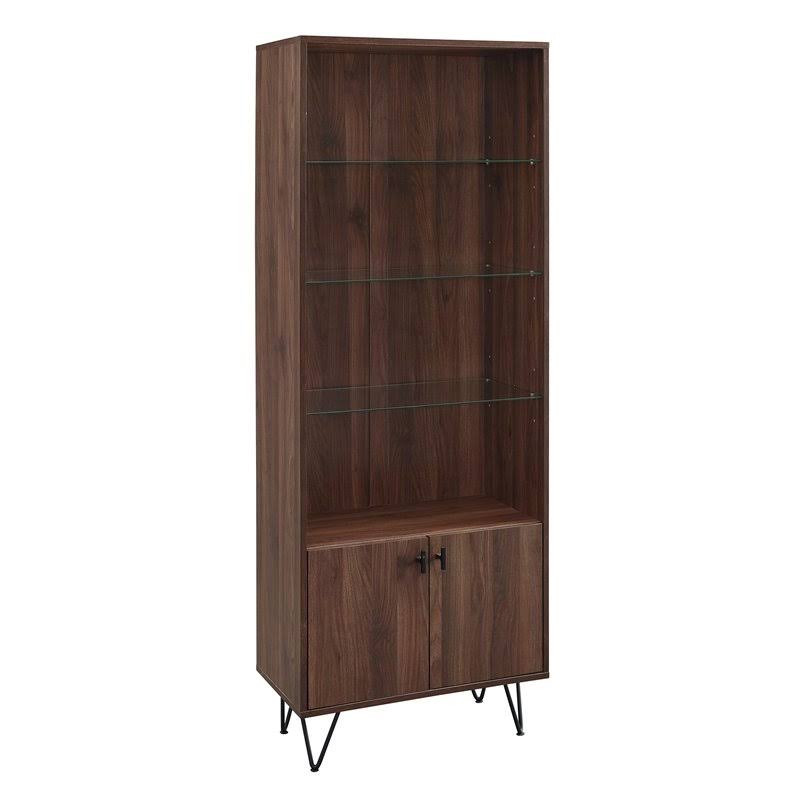 Tall Curio Cabinet in Dark Walnut G987087
