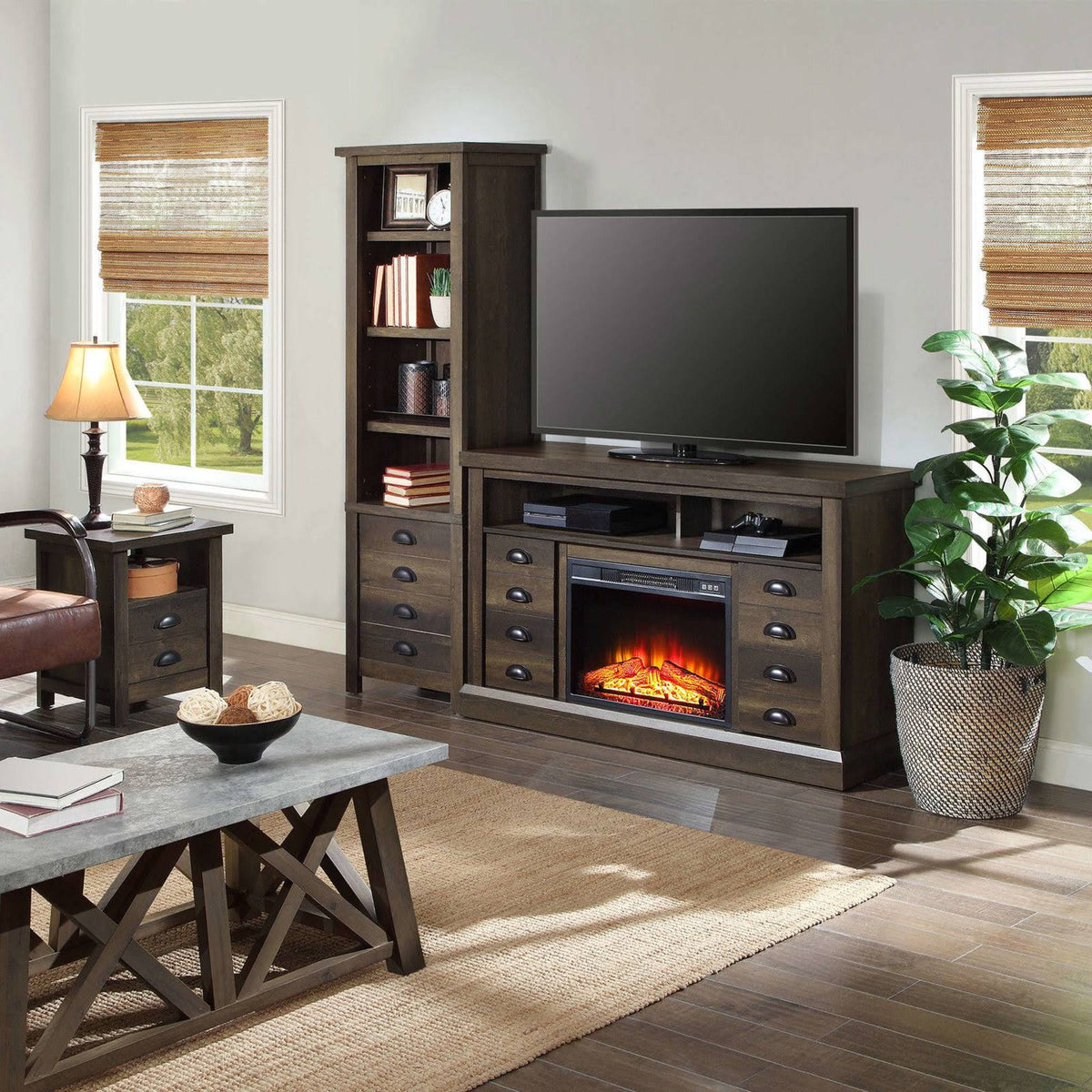 Aged Brown Ash Tower W865445