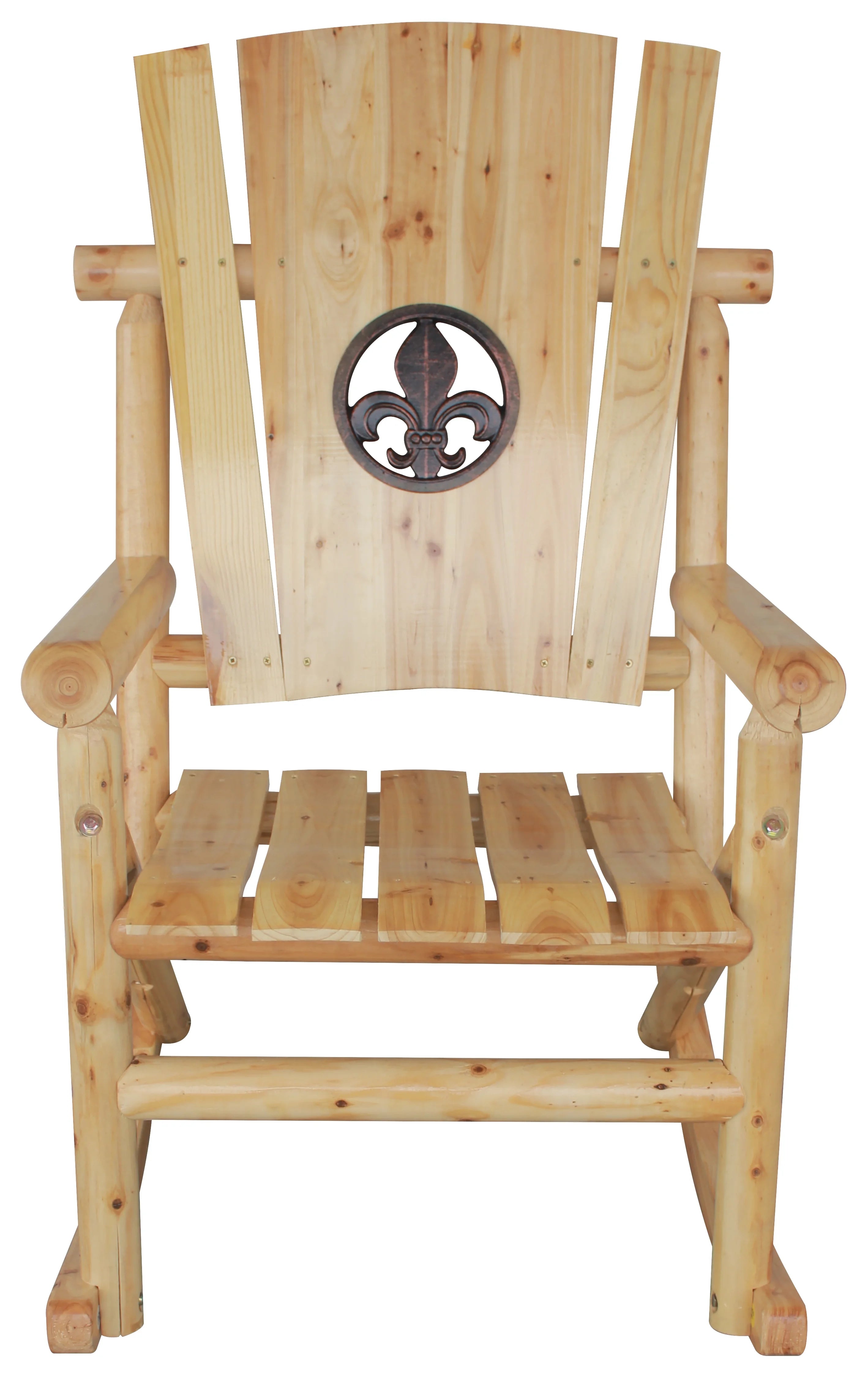 Natural Outdoor Wood Rocker P866