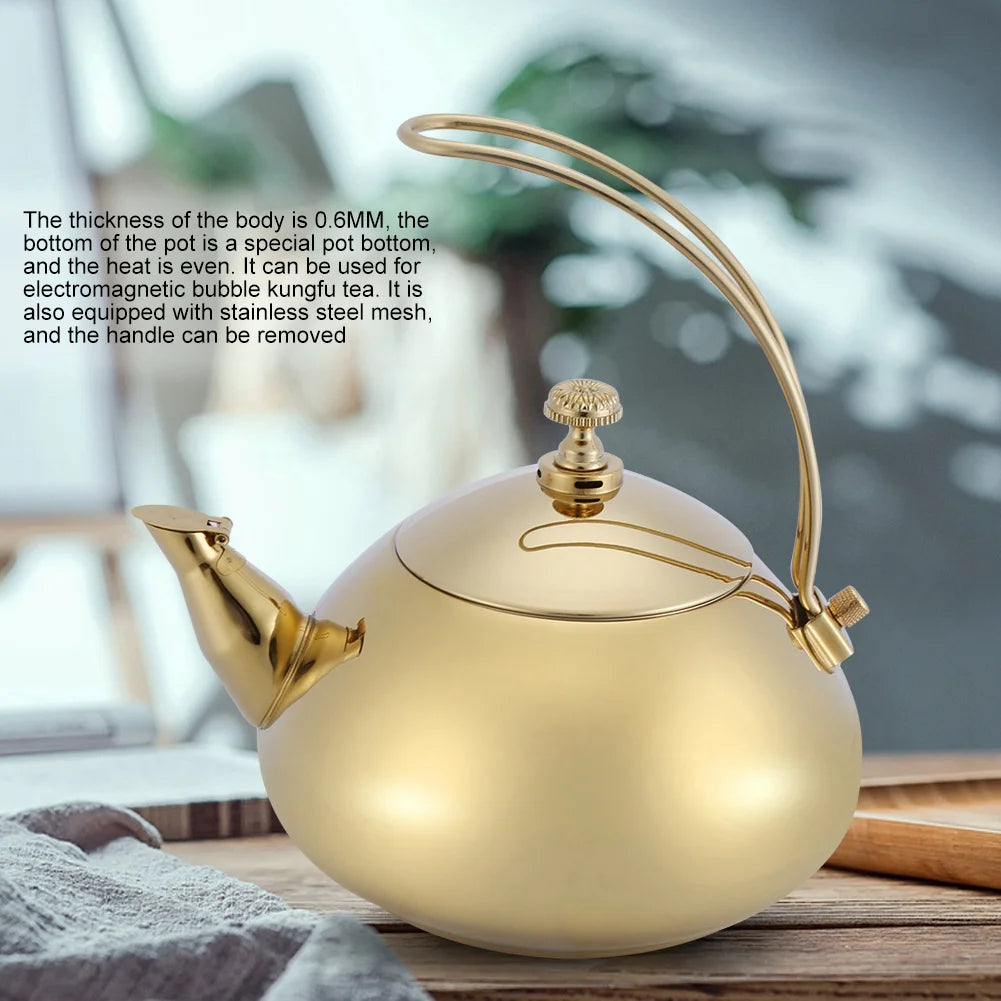 Gold Stainless Steel Electric Kettle 1.5L D183