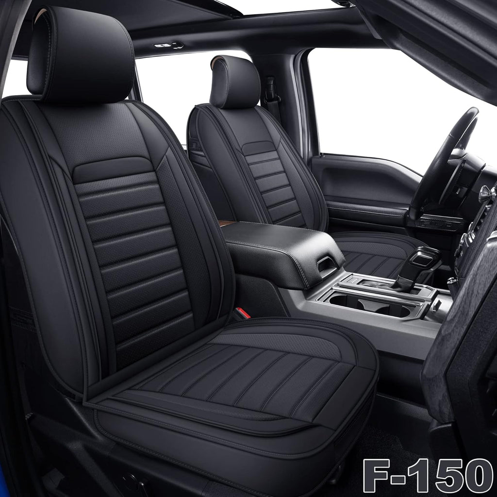Gray Faux Leather Full Set Pickup Truck Seat Covers D625897