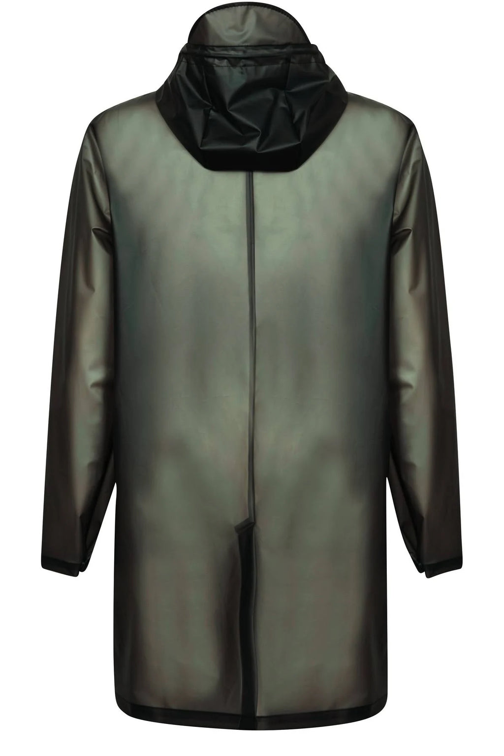 Foggy Black Hooded Coat S3123