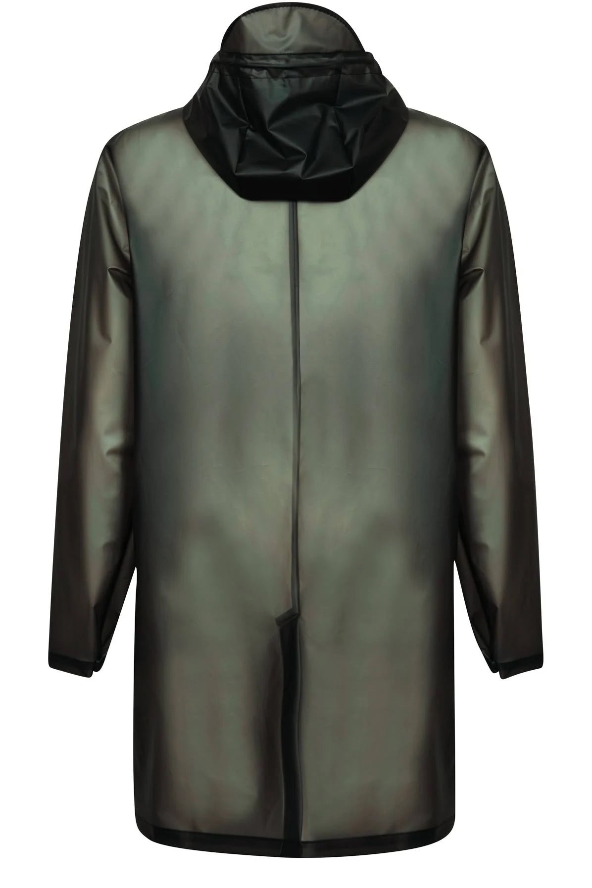Foggy Black Hooded Coat S3123