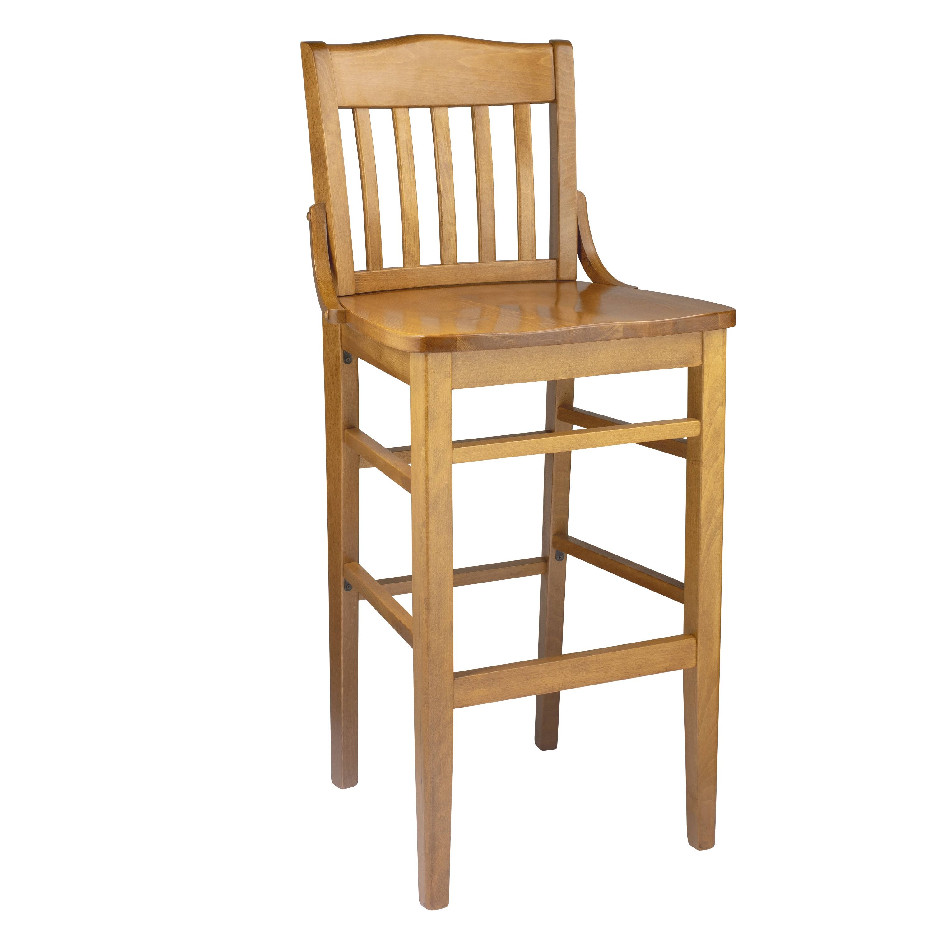 Black Wooden Bar Stool U5133