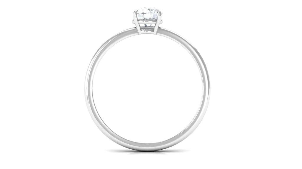 925 Sterling Silver Lab Grown Diamond Solitaire Ring Q14856