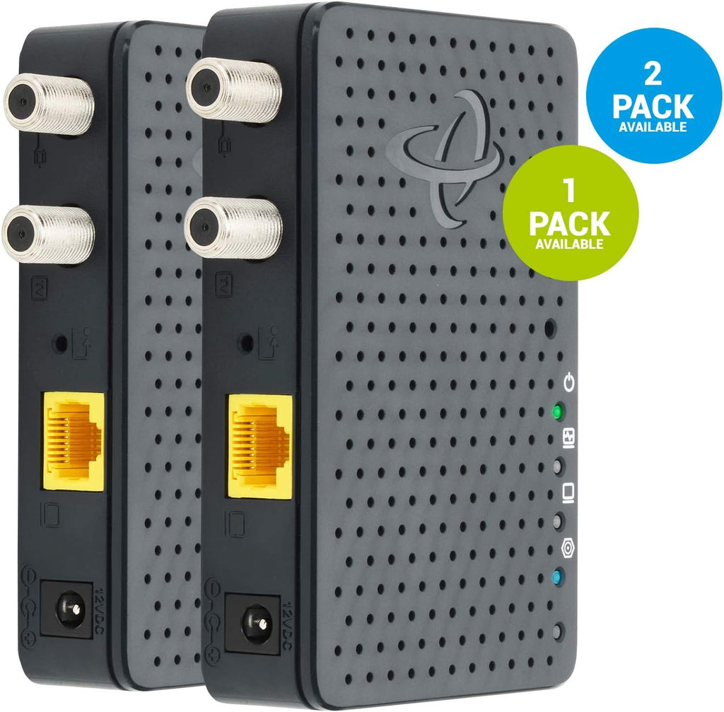 Bonded MoCA 2.5 Network Adapter for Ethernet Over Coax (2-Pack) V37863