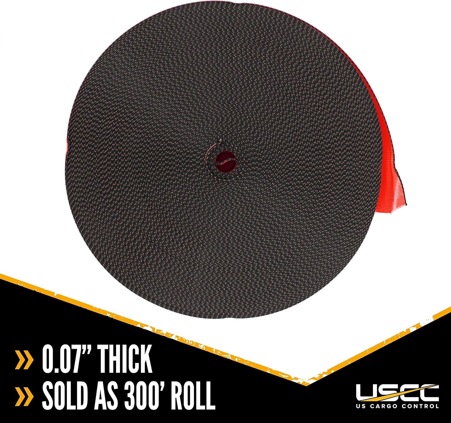 Red 4" x 300' 20K Polyester Cargo Webbing P96590