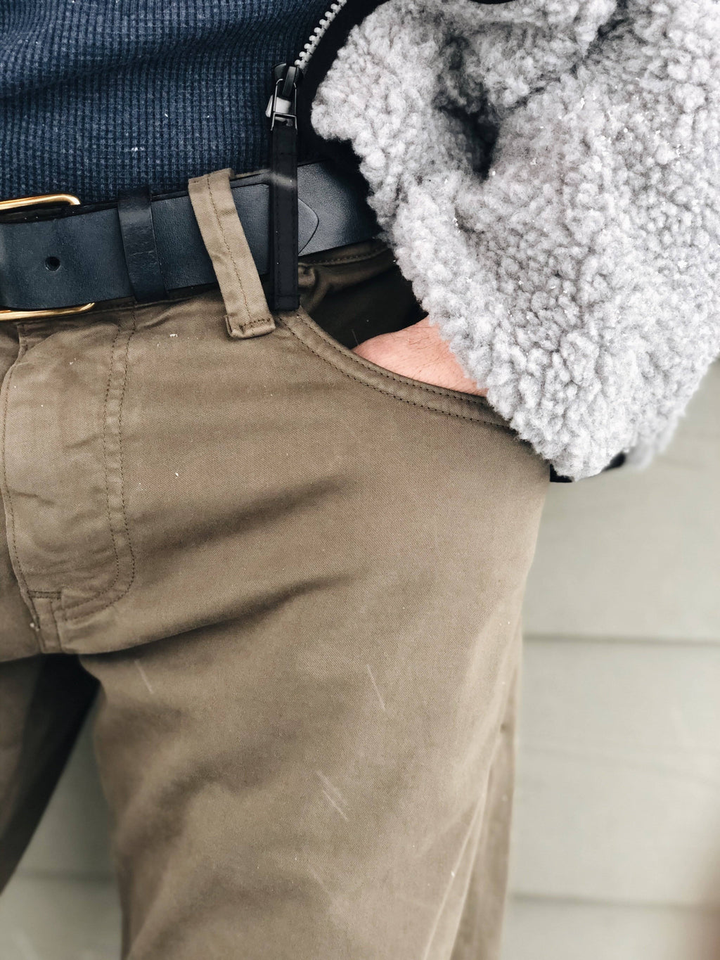 Straight Leg Twill Pants W219