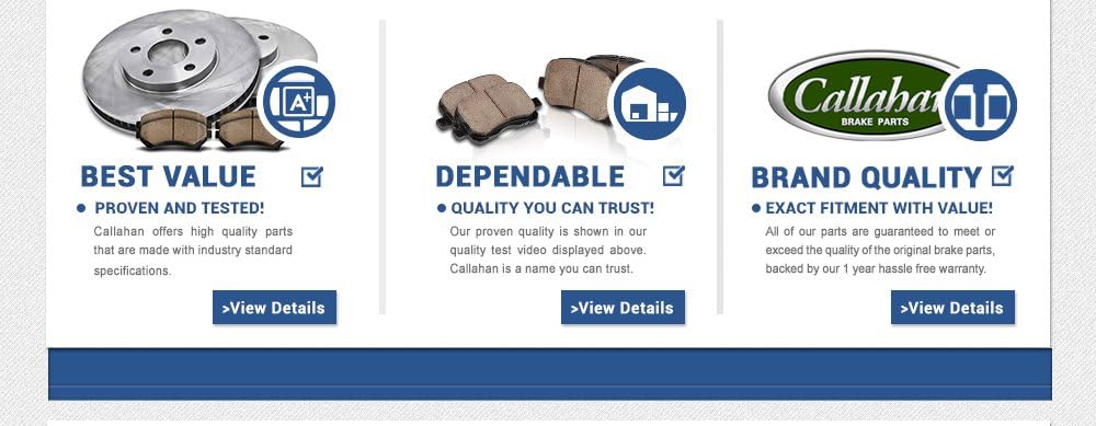 5 Lug Rotors + Ceramic Brake Pads + Hardware S9951